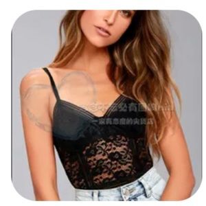 Dedicated Black Lace Bodysuit